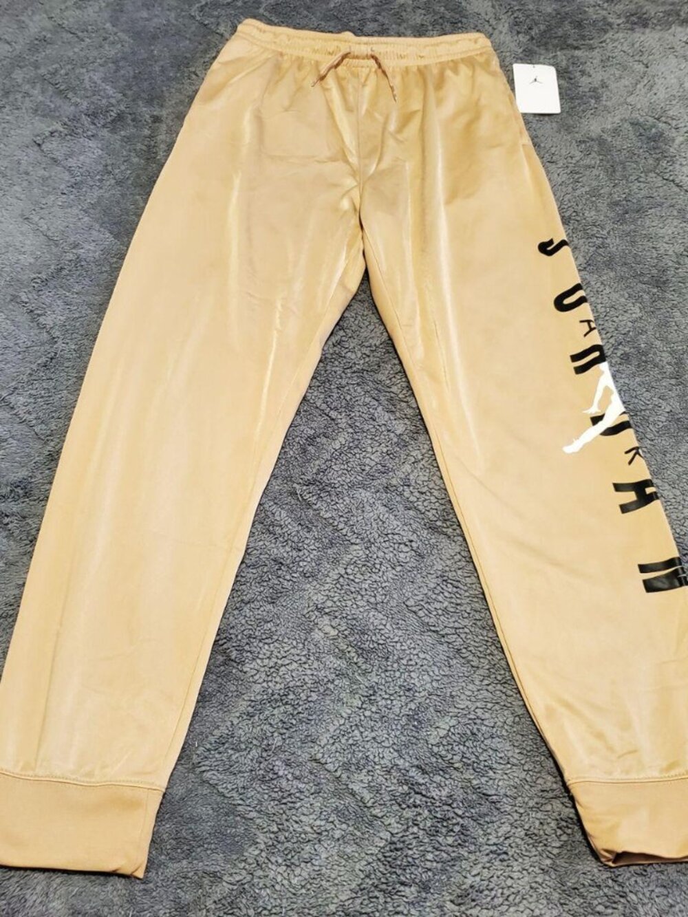 Jordan NWT Women's Small / Boys XL Hemp Tan Graphic Tricot Joggers